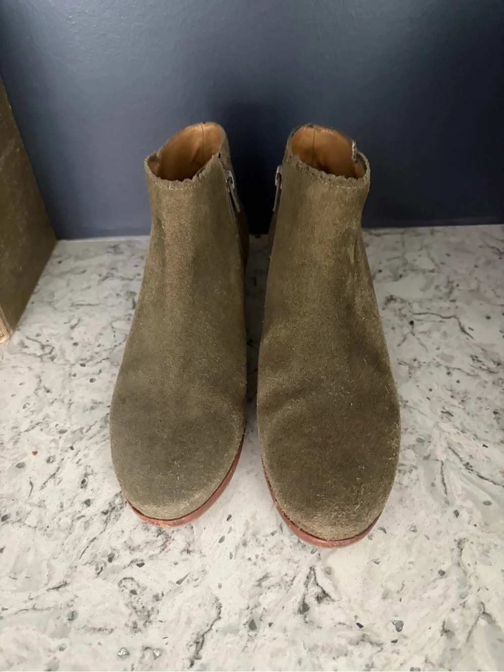 Jack Rogers Suede Ankle Boot, Size 6